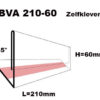Zelfklevende labelhouder