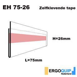 Zelfklevende labelhouders EH 75-26, per pak à 50 stuks