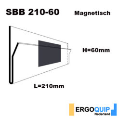 Magnetische labelhouders SBB 210-60, per pak à 50 stuks