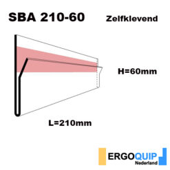Zelfklevende labelhouders SBA 210-60, per pak à 50 stuks